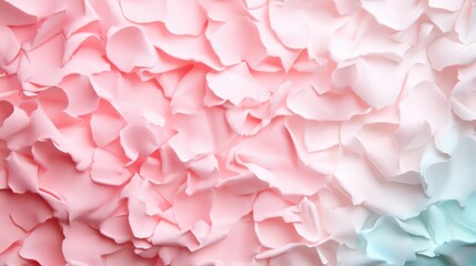 Poster - An abstract background resembling soft pastel petals creates a tranquil scene with layered textures and soothing colors, evoking calm and relaxation.