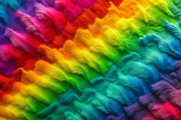 Wall Mural - vibrant rainbow gradient abstract painting with dynamic texture