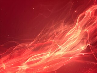 Poster - Intense Fiery Abstract Red Flames Swirling in Dynamic Motion on Dark Background