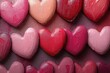© furyon - valentines day themed background adorned with whimsical hearts in red and pink hues radiating love and affection perfect for romantic cards or decorations