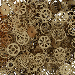 Wall Mural - group of a cog wheels