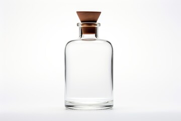 Canvas Print - Cologne bottle glass perfume white background.