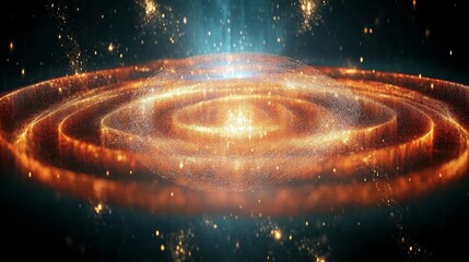 Poster - Visualizing quantum superposition with vibrant cosmic patterns illustrating fundamental principles of quantum mechanics