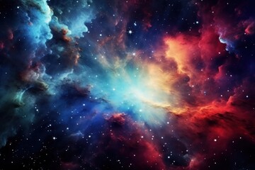 Wall Mural - Colorful space astronomy universe nebula.