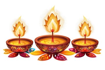 Poster - Three candles stacked on top of each other