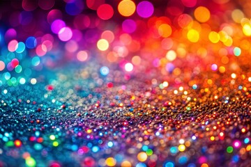 Wall Mural - colorful bokeh lights creating a festive atmosphere