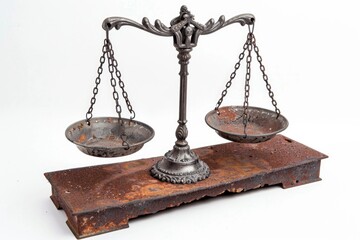 A simple kitchen scale with two metal bowls for measuring ingredients