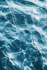 Poster - Close-up of water with ripples in a pool, ideal for use in lifestyle or still life compositions