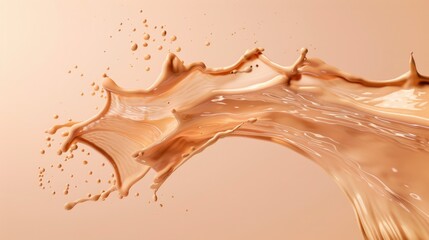 Poster - A close-up shot of a liquid splash on a white surface, great for use in medical or science illustrations