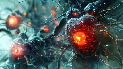 Poster - Nanobots Repairing Heart Tissue After a Medical Emergency Regenerating Damaged Cells in a Miraculous Biomedical Breakthrough