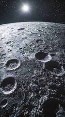 Wall Mural - The surface of Mercury has numerous craters and rugged terrain