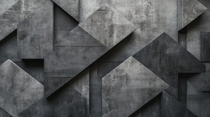Poster - Abstract Geometric Concrete Wall Texture