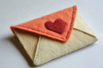 Wall Mural - love letter envelope valentine romance card