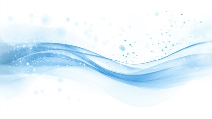 Fototapete - This serene background showcases soft waves and smooth textures in varying shades of blue