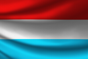 Wall Mural - Luxembourg flag with fabric