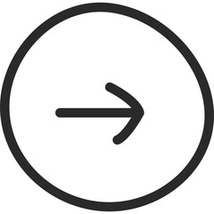 Aufkleber - Simple arrow isolated on transparent background. SVG. Doddle arrow