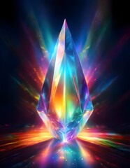 Wall Mural - Pointed Healing Crystal Wand