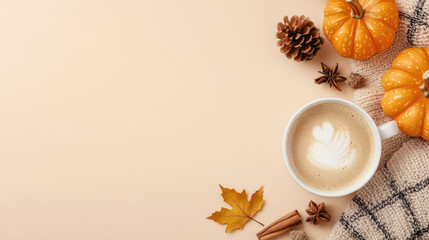 Coffee Cups from Above, an inviting scene featuring two coffee cups with intricate designs, surrounded by a warm atmosphere and cozy textures.