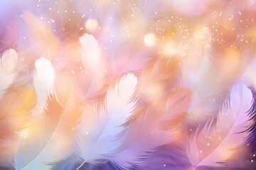 Sticker - Gift pattern bokeh effect background backgrounds feather lightweight.