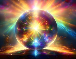 Wall Mural - Glowing Crystal Ball