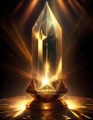 Wall Mural - Pointed Healing Crystal Wand