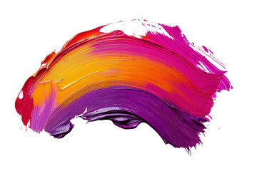 Fototapete - Abstract paint stroke illustration, dynamic flow ,Isolated on transparent background