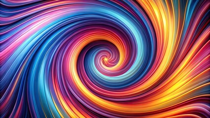 Wall Mural - dynamic swirling spiral pattern in the background