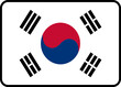 © umerawanpk - South Korea Flag Rounded Rectangle Icon