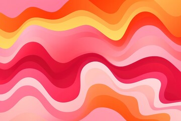 Poster - Vibrant pink and orange pattern graphics backgrounds.