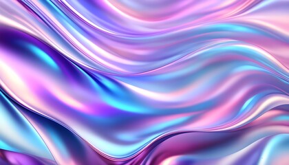 Wall Mural - Elegant silk waves in pastel hues creating a luxurious fabric backdrop for artistic and romantic presentations