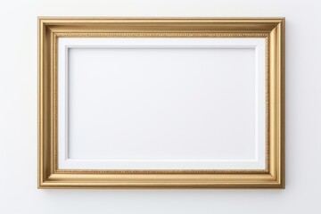 Sticker - Minimal white and gold backgrounds frame white background.