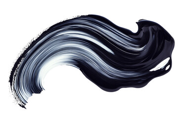 Poster - Abstract calligraphy paint stroke, fluid and graceful ,Isolated on transparent background