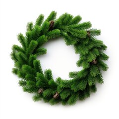 Poster - Festive evergreen holiday wreath