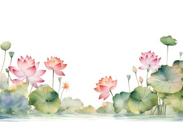 Wall Mural - Water lily flower.