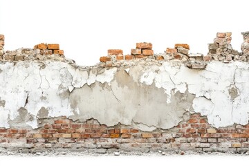 Poster - An old brick wall with a few bricks missing, perfect for use as a background or texture image