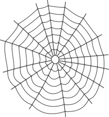 Wall Mural - halloween cobweb element. round decorative spooky net