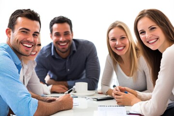 Poster - A gathering of friends or colleagues sharing meal and conversation