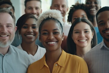 Aufkleber - Multiple individuals posing together, possibly friends or family