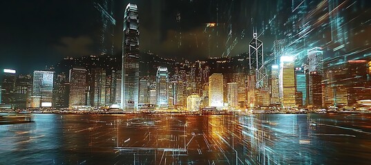 Poster - A holographic time-lapse of a city growing and evolving over decades