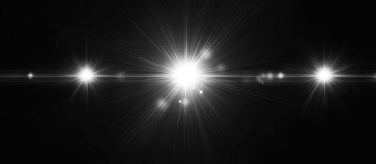 Wall Mural - Lens Flare Effect - Bright Light Streaks