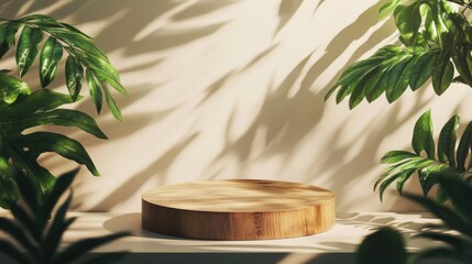 Poster - A simple wooden board placed on a table, ready for use