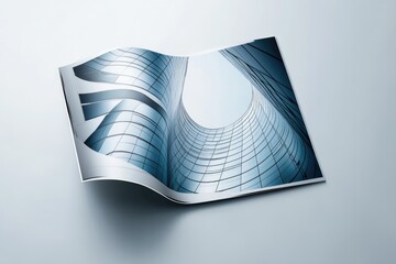 Aufkleber - A magazine featuring a building on its cover, ideal for editorial or advertising use