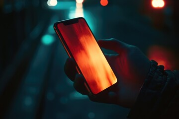 Poster - A person holding a cell phone in their hand