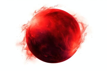 Wall Mural - Fiery red planet in space