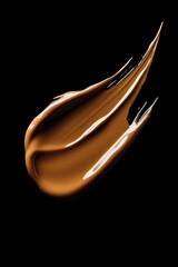 Poster - A close-up view of liquid on a black surface, suitable for use in science or technology illustrations