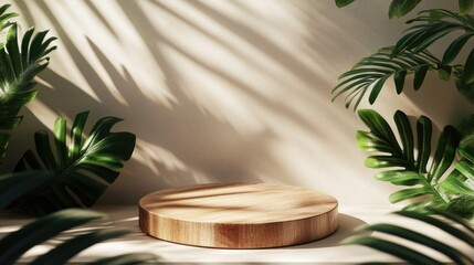 Poster - A wooden board sits atop a white counter, ready for use