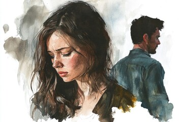 Poster - A romantic couple sitting together, smiling at the viewer