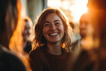 business people are smiling and chatting person natural bright.