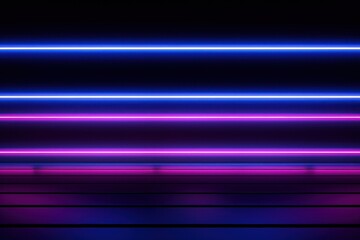 Poster - Neon lights on dark background backgrounds purple line.  Image by rawpixel.