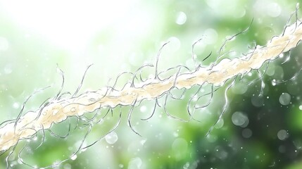 Wall Mural - microscopic view of a cell structure: exploring the wonders of biology